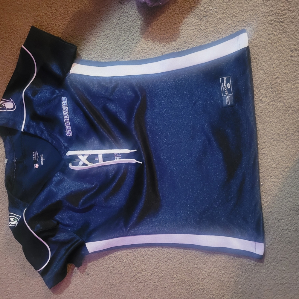 Team Apparel Blue and White Athletic Jersey